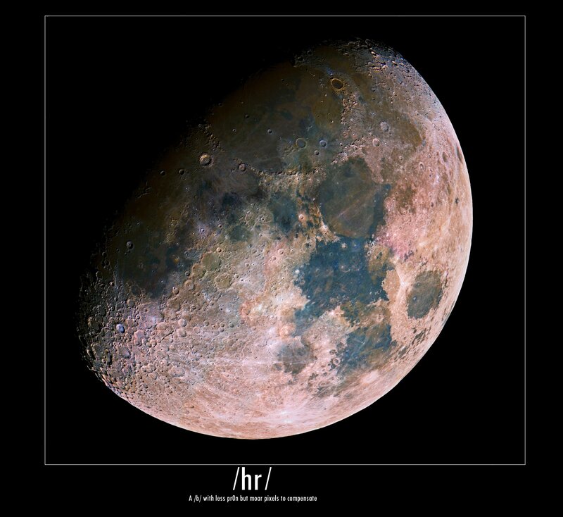 Moon surface close-up