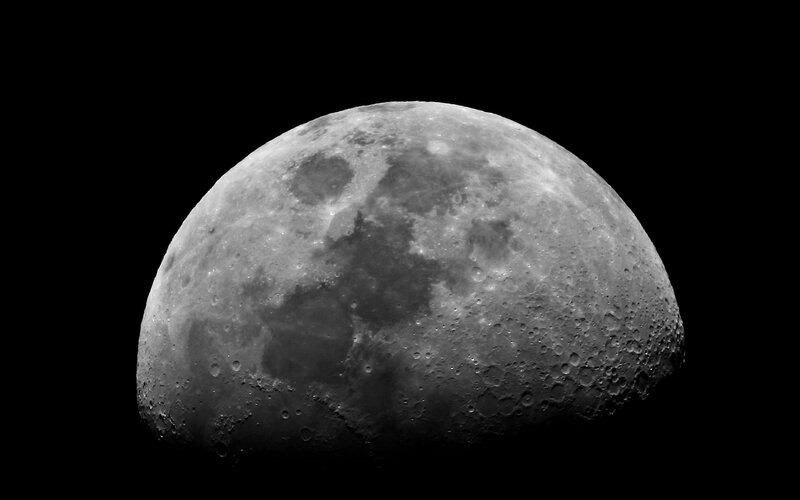 Moon Surface — Gray, Dramatic