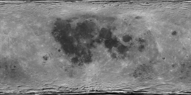 Moon surface panorama