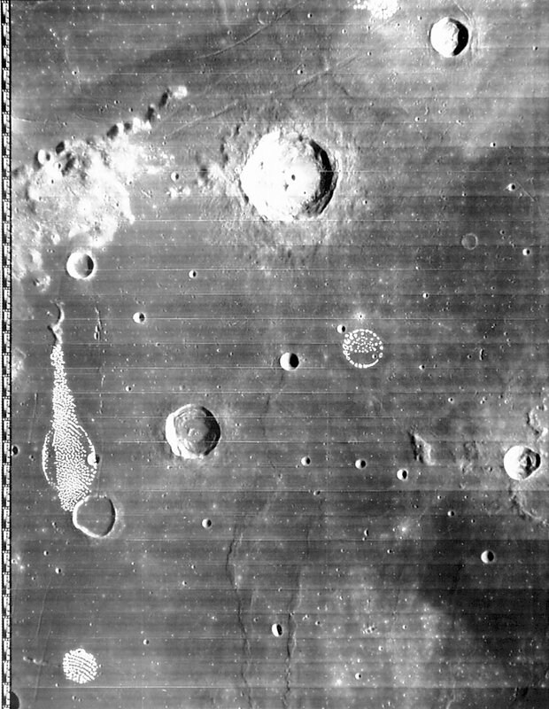 Moon surface with craters