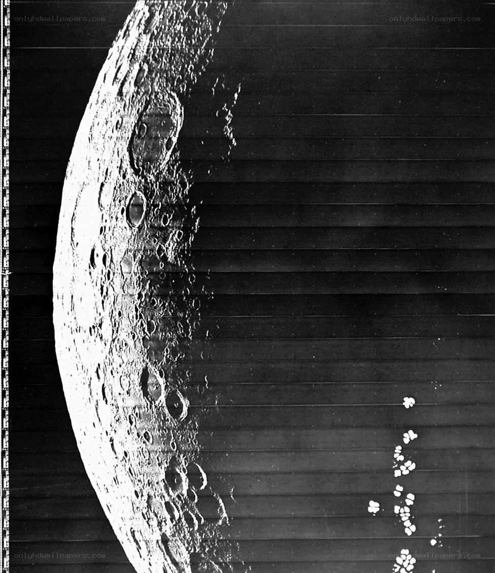 Moon surface with craters