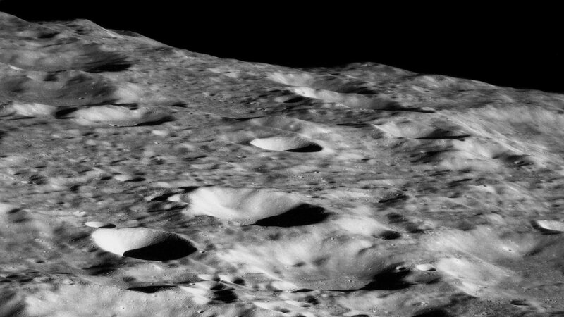 Moon surface with craters