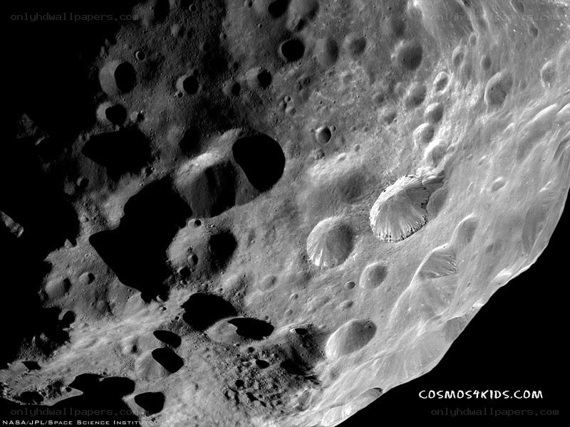 Moon surface with craters