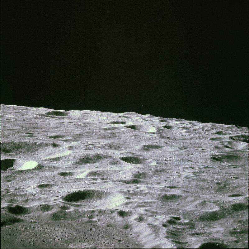 Moon surface with craters