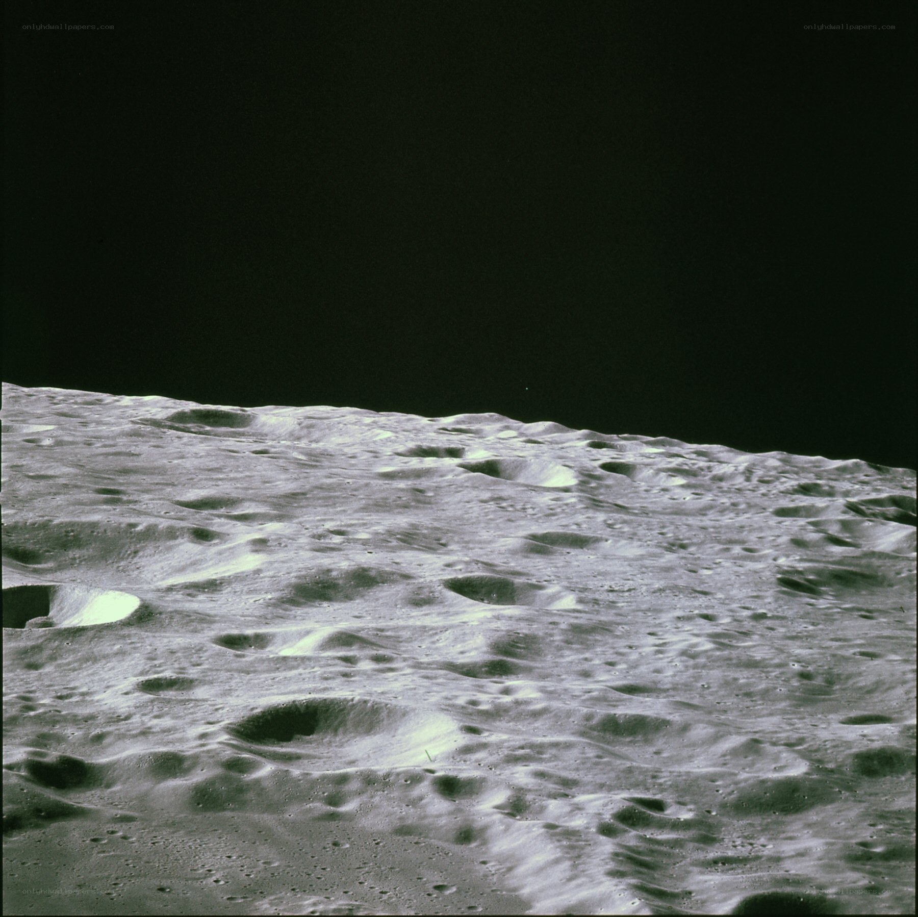 Moon surface with craters