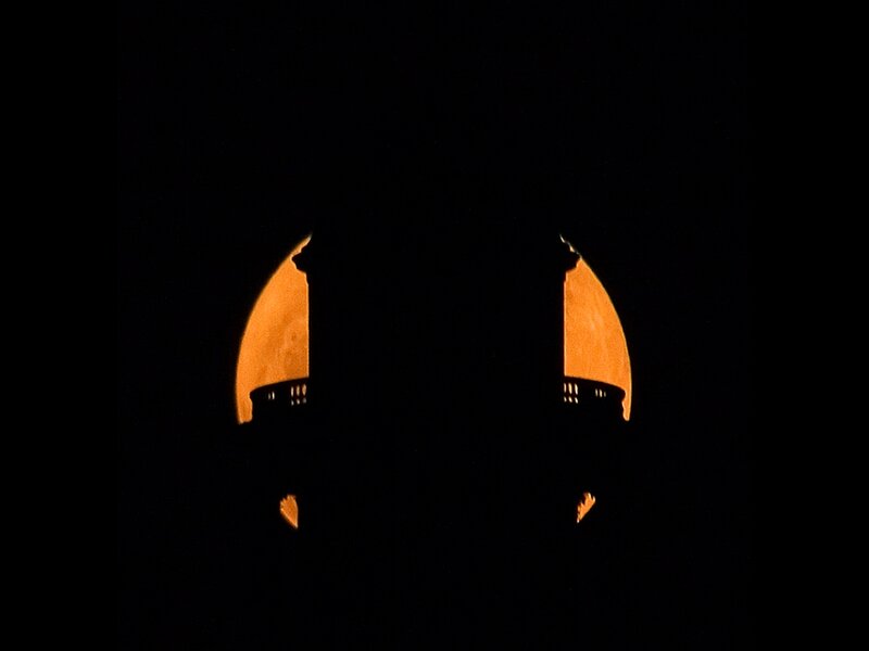 Moon Through Arches