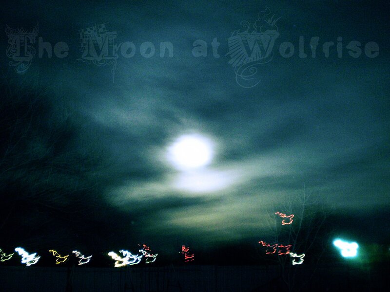 Moon Through Clouds — Blue