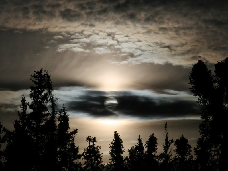 Moon Through Clouds — Gray