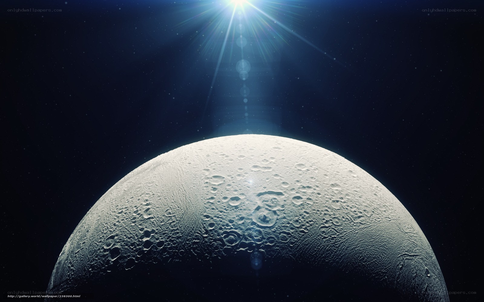 Moon with bright star