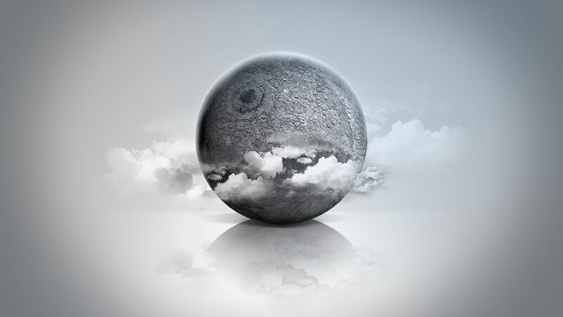 Moon with Clouds