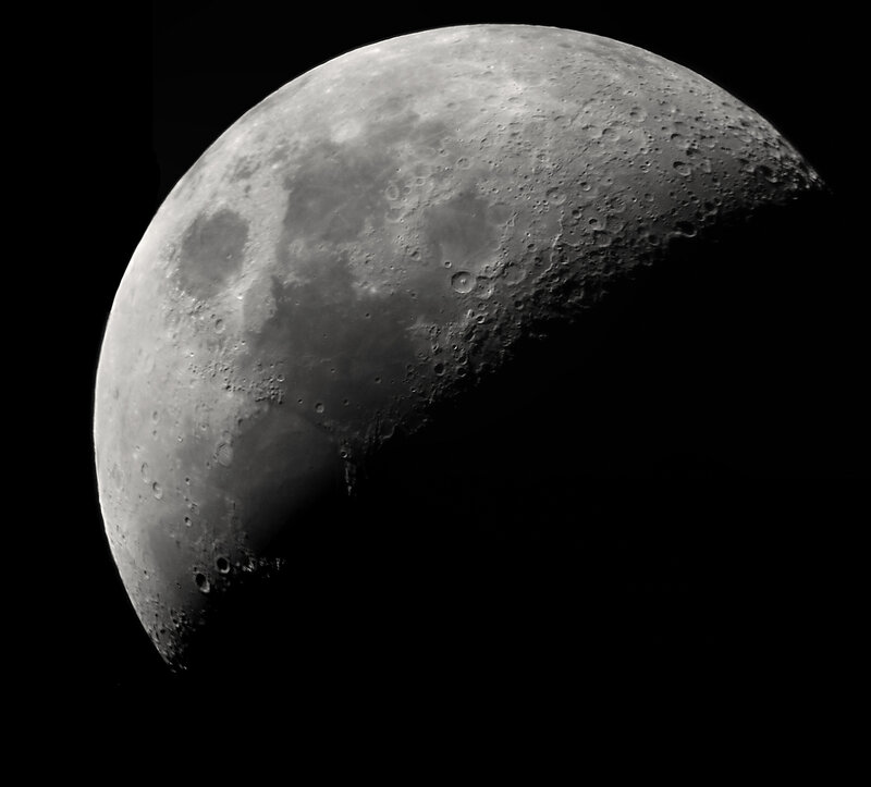 Moon with craters