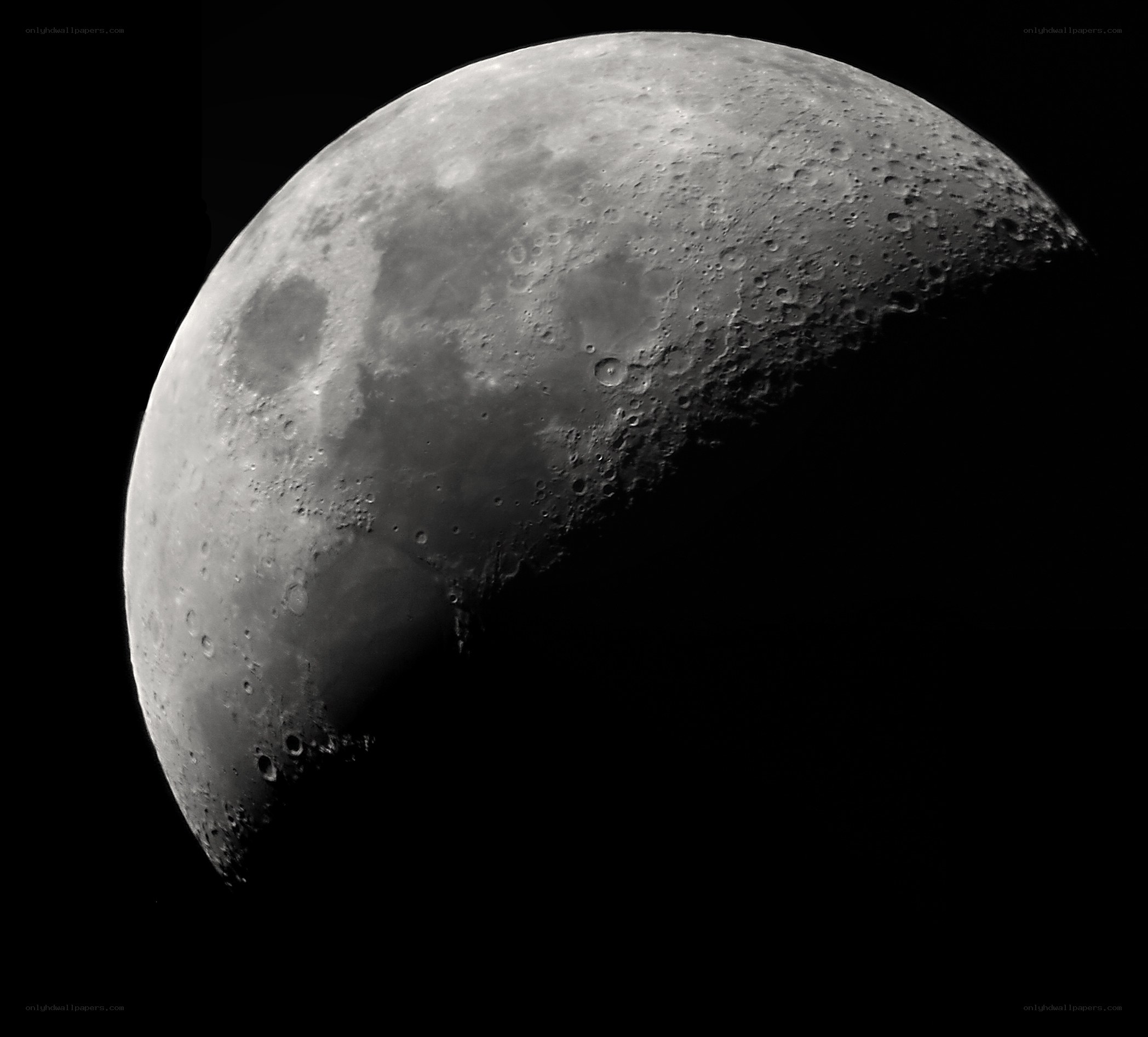 Moon with craters