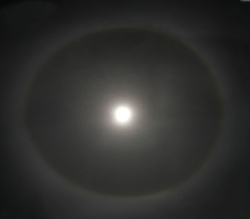 moon with halo effect