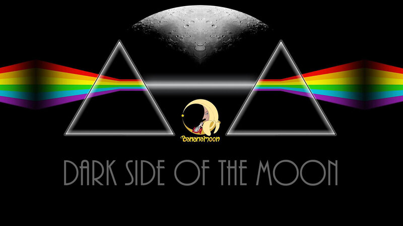 Moon with Rainbow Prism — Black