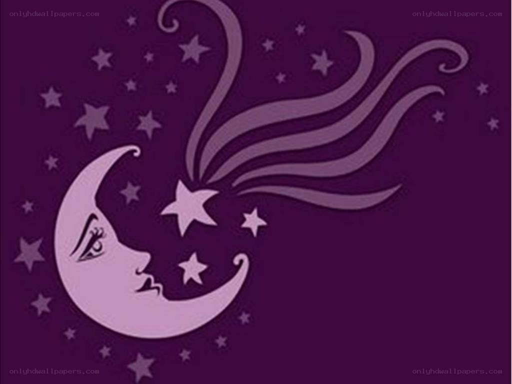 moon with stars and wind