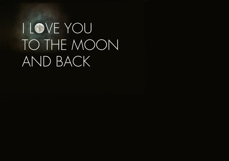 Moon with Text