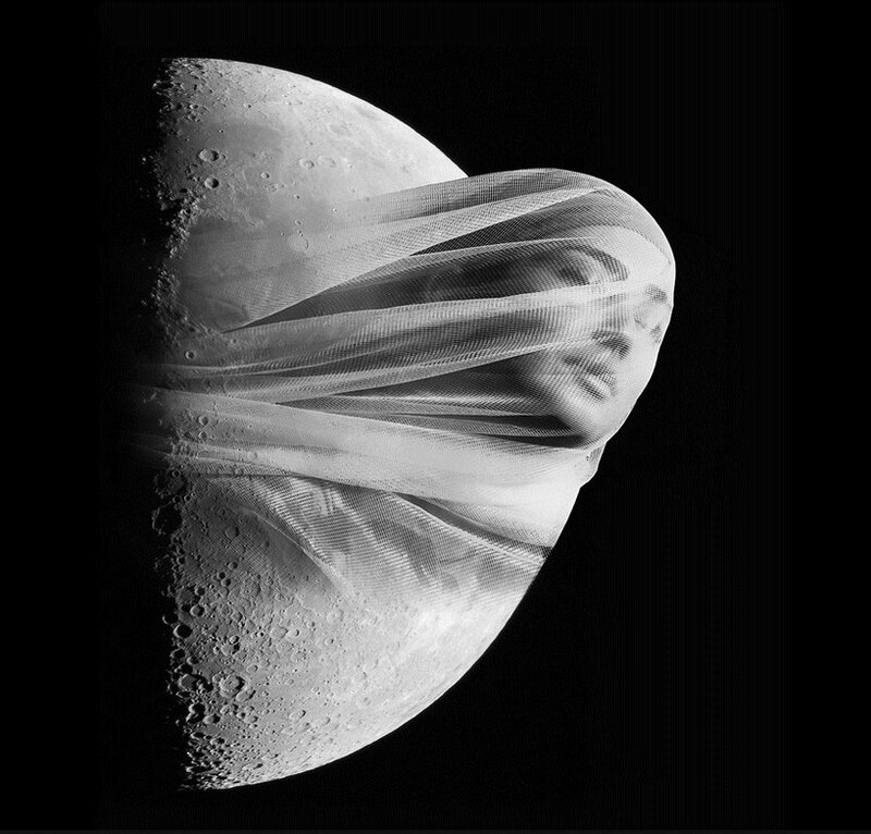 Moon with Veil