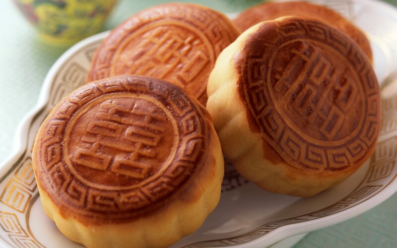 Mooncakes on a Plate
