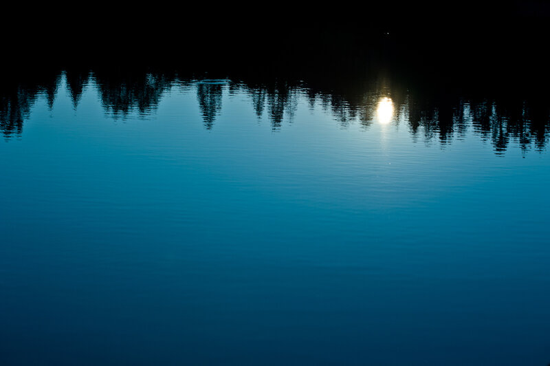 Moonlight on Lake Surface