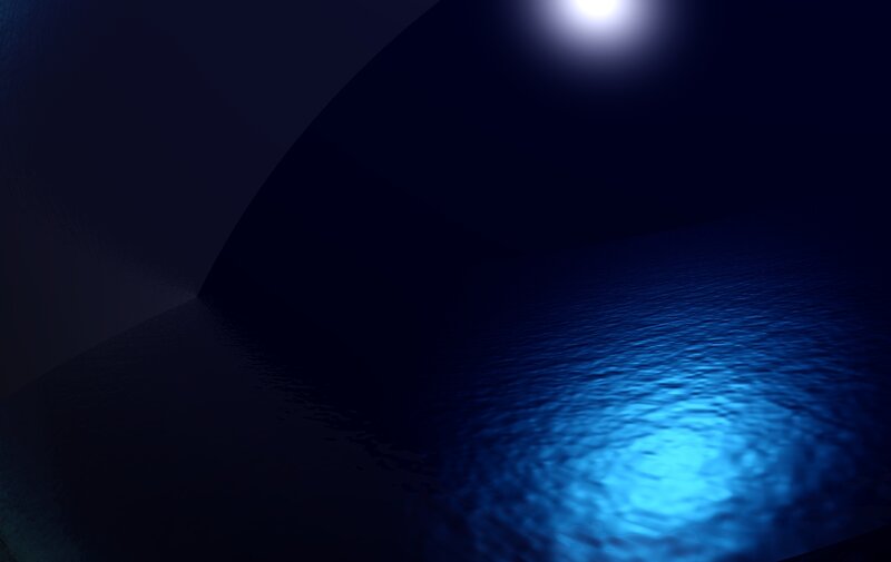 moonlight on rippling water