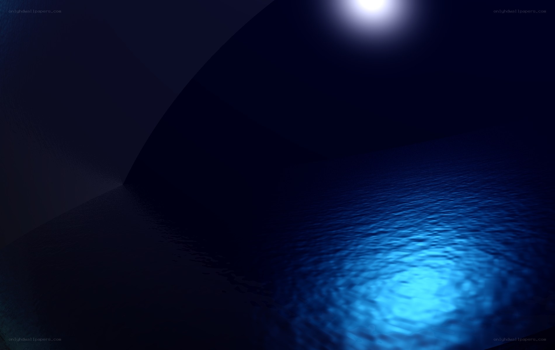 moonlight on rippling water
