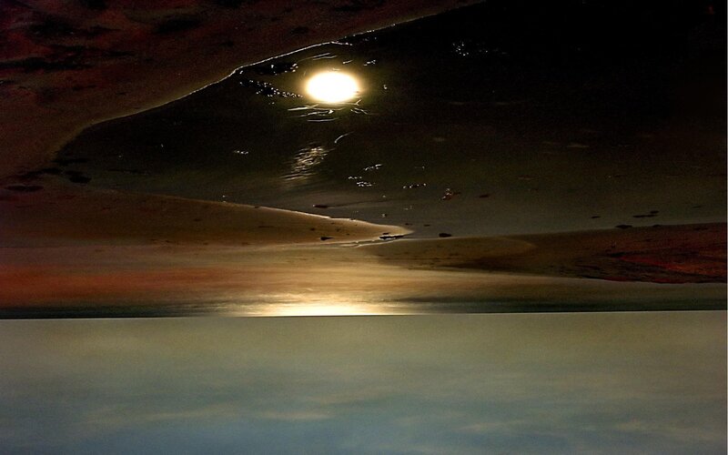 Moonlight on the beach