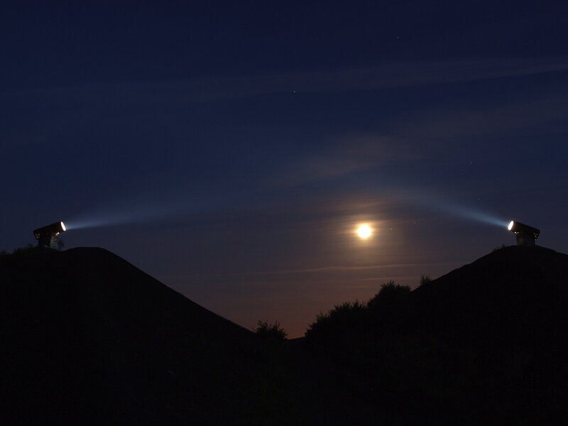 Moonlight on the hills