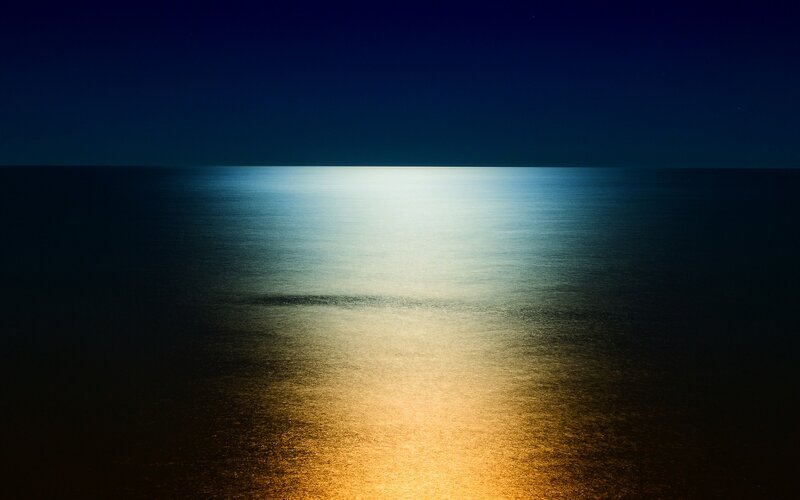 moonlight on the ocean