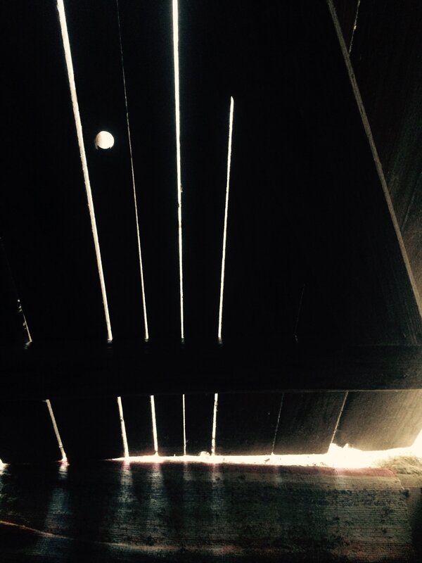 Moonlight Through Slats
