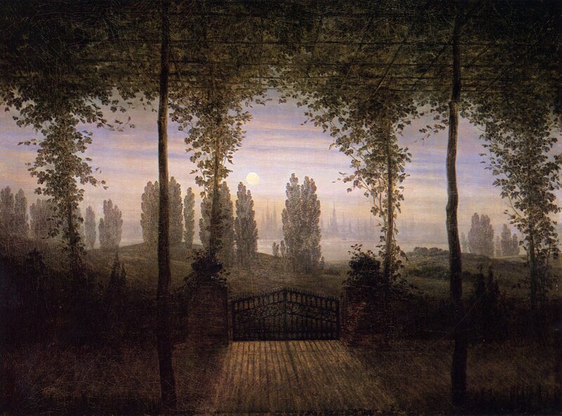 Moonlit Garden Gate