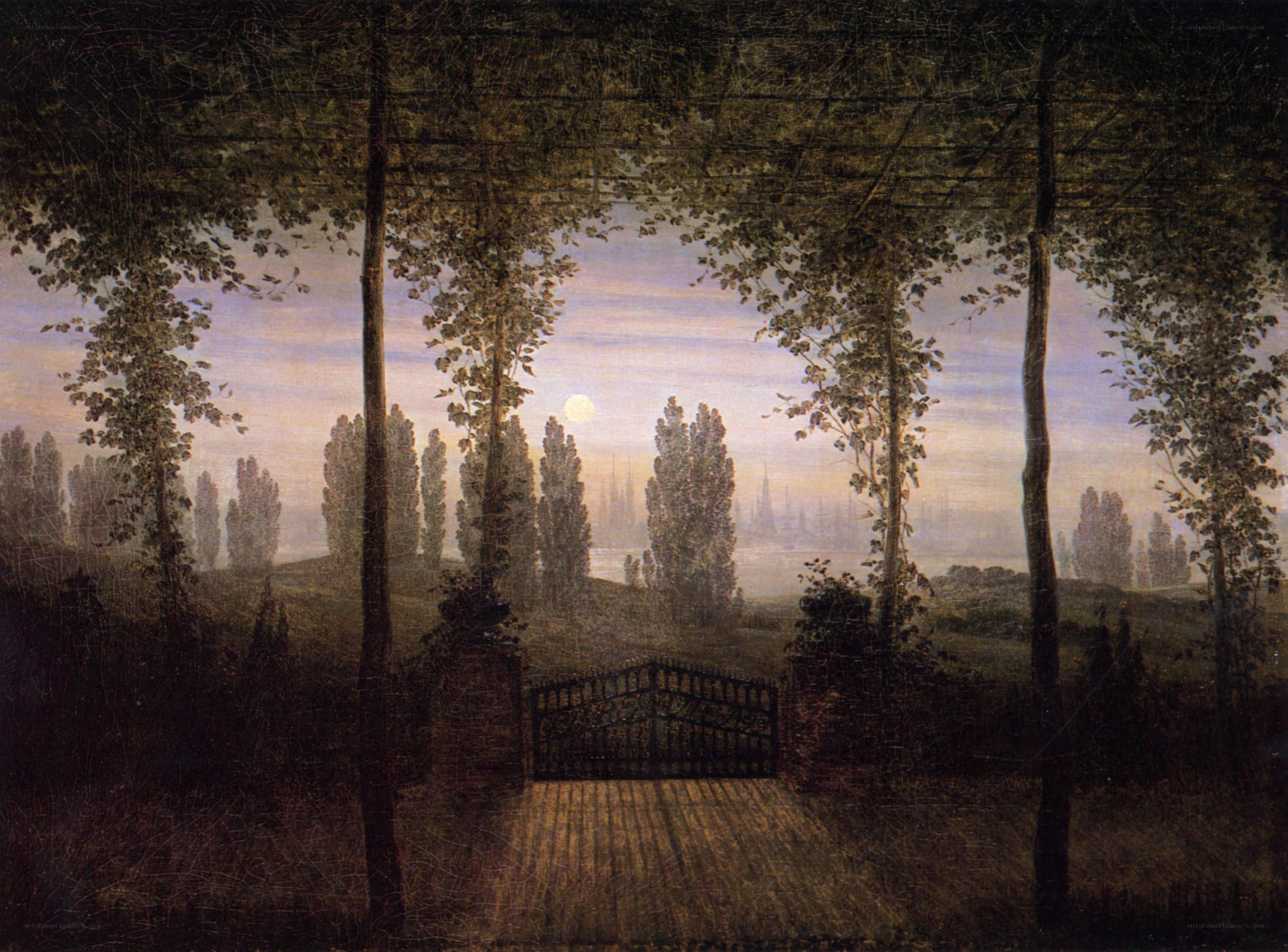 Moonlit Garden Gate