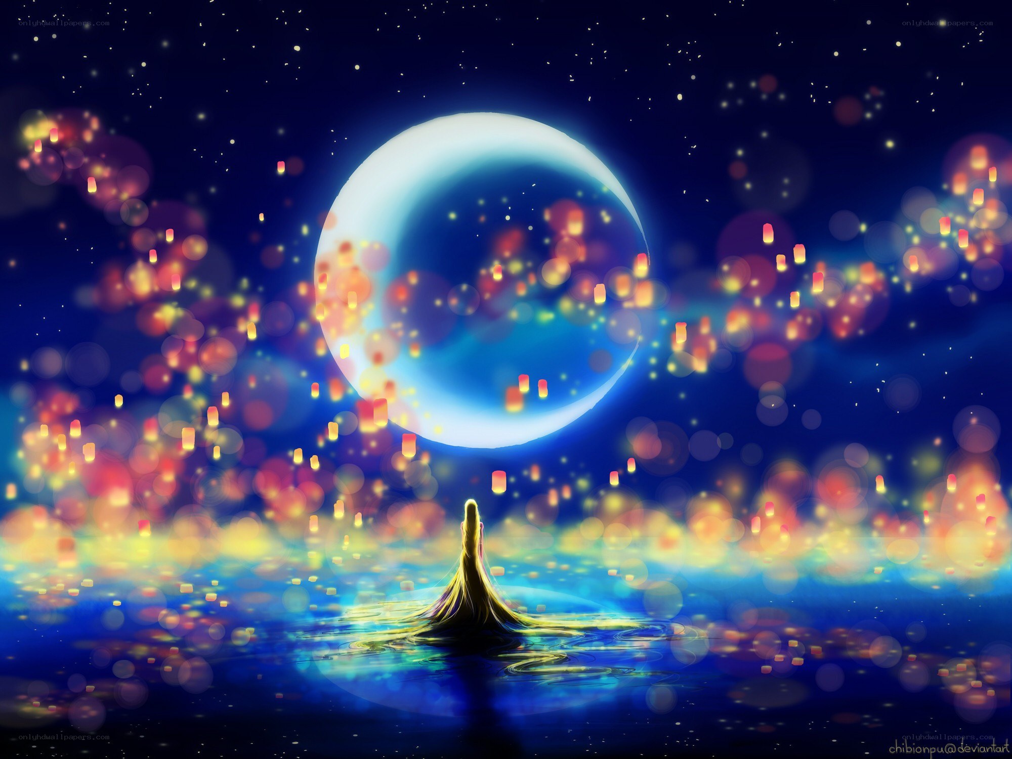 Moonlit lantern festival
