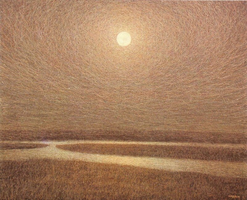 Moonlit Marsh Landscape