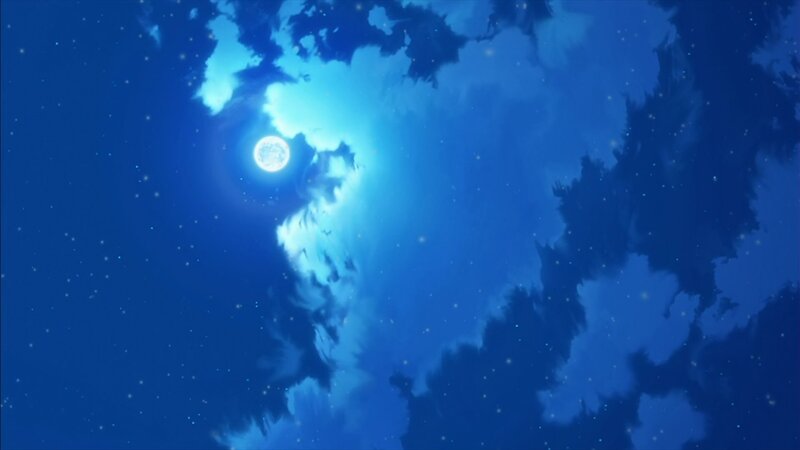 moonlit night sky