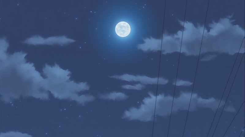 moonlit night sky