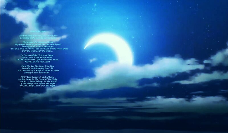 Moonlit Night with Poem