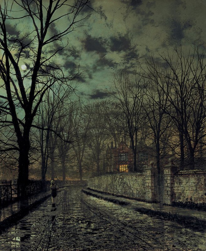 Moonlit Path to a House