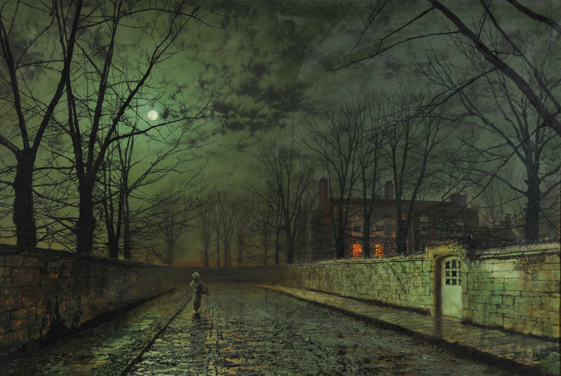 Moonlit Path to a House