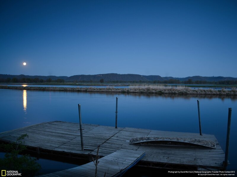 Moonlit River Dock