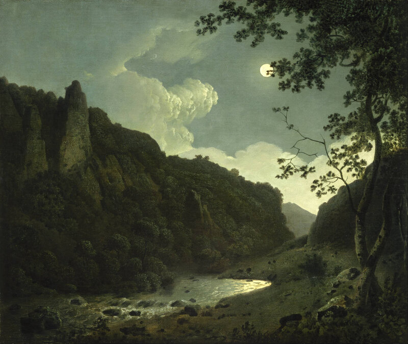 Moonlit River Valley — Green