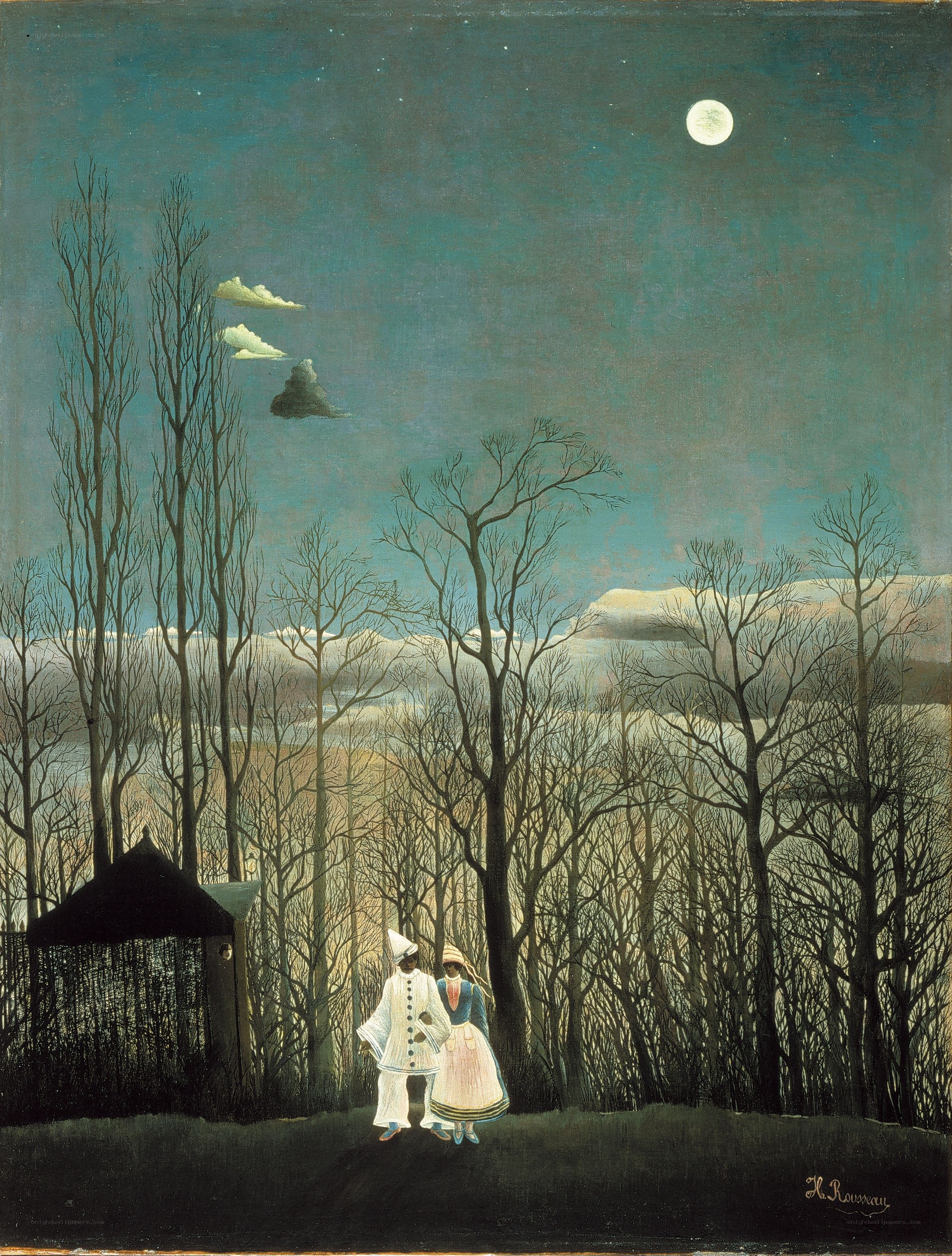Moonlit Walk in the Woods