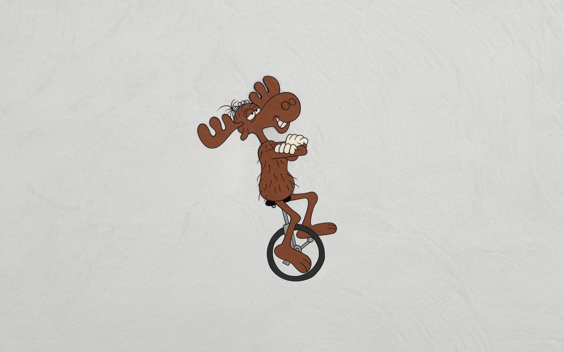 moose on a unicycle