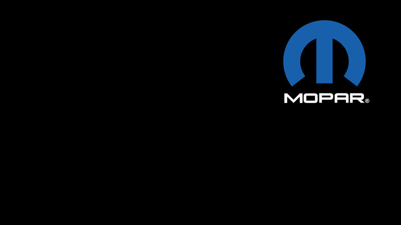 Mopar logo on black background