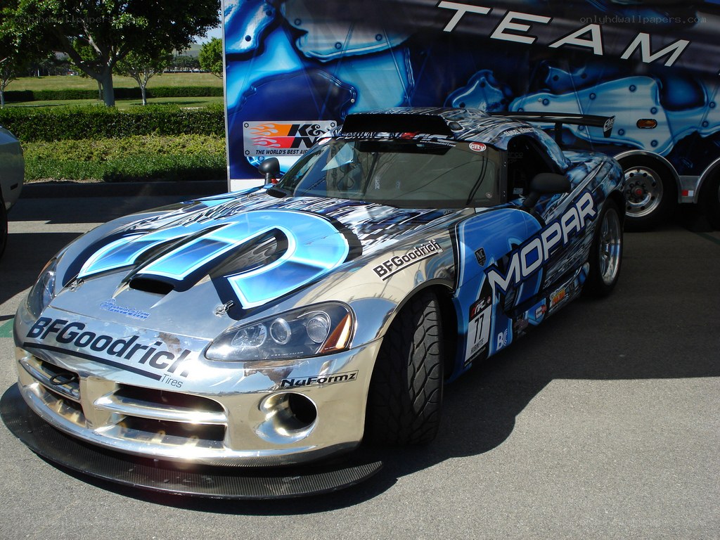 Mopar race car on display