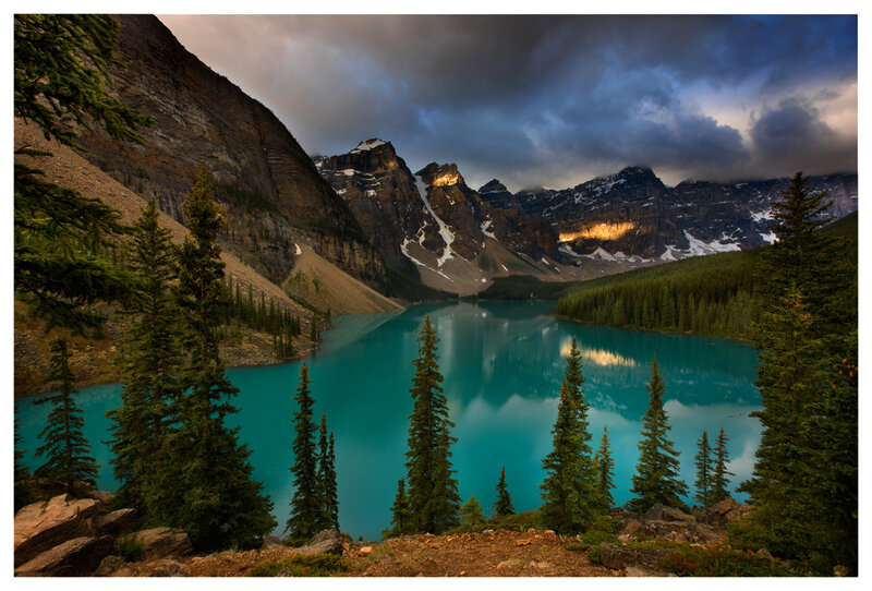 Moraine Lake at dusk