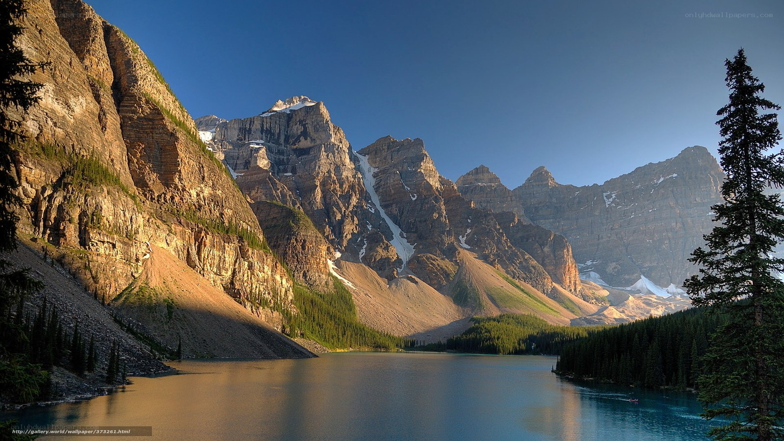 Moraine Lake at sunrise