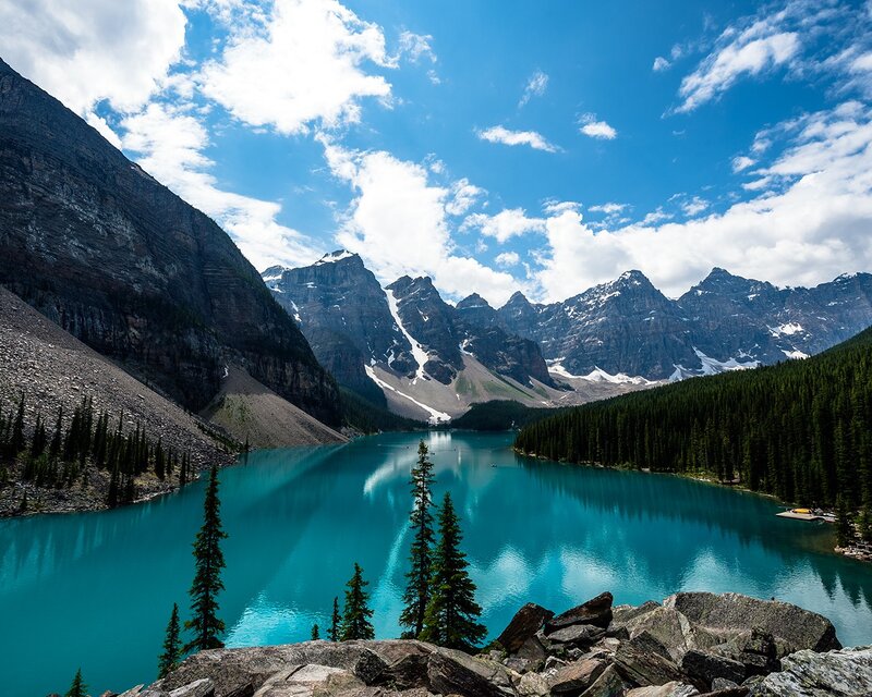 Moraine Lake in the Canadian Rockies