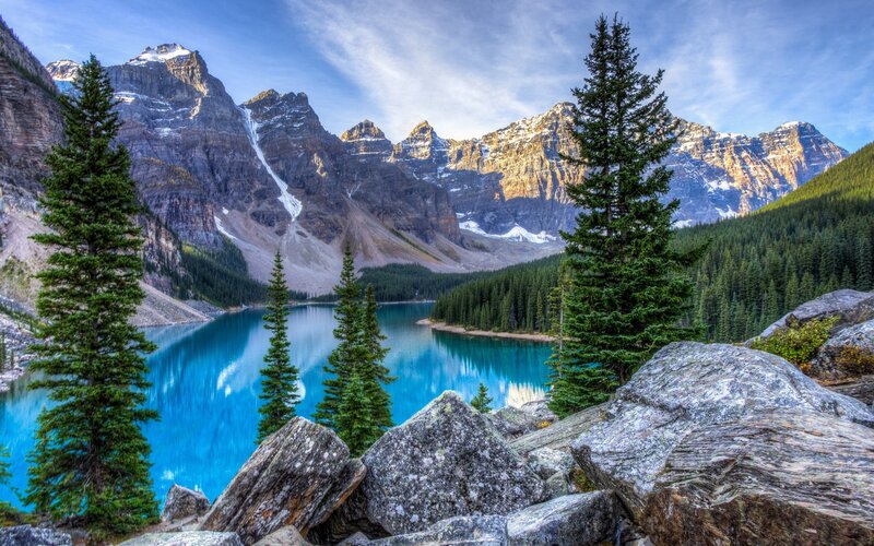 Moraine Lake in the Canadian Rockies