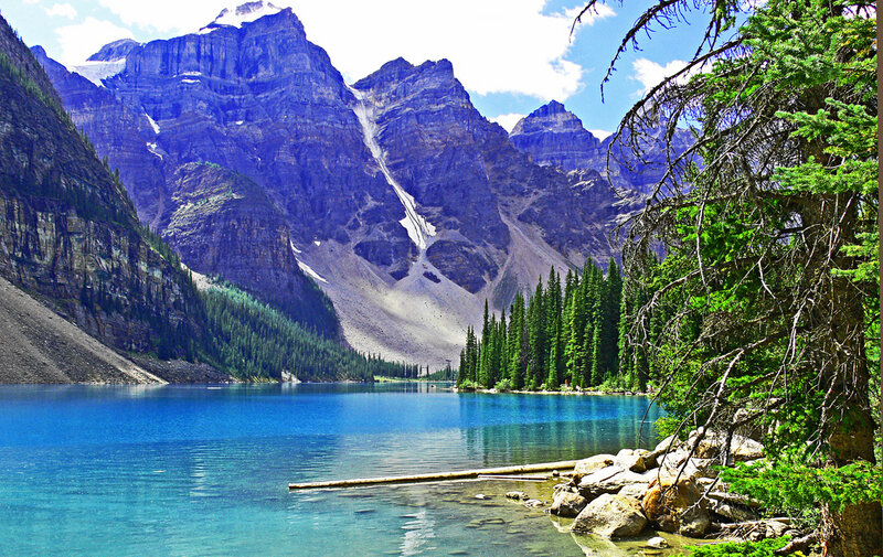 Moraine Lake Landscape — Blue