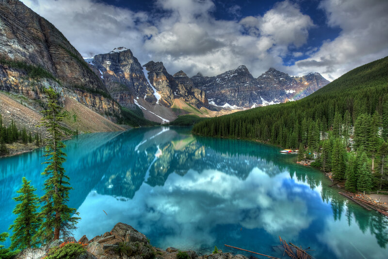 Moraine Lake Reflection — Blue, Serene, Afternoon